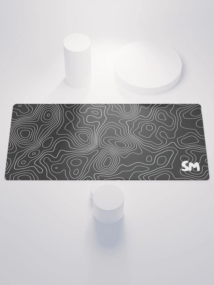 Shadow Black Topographic Solar's Gaming Mousepad product image (1)