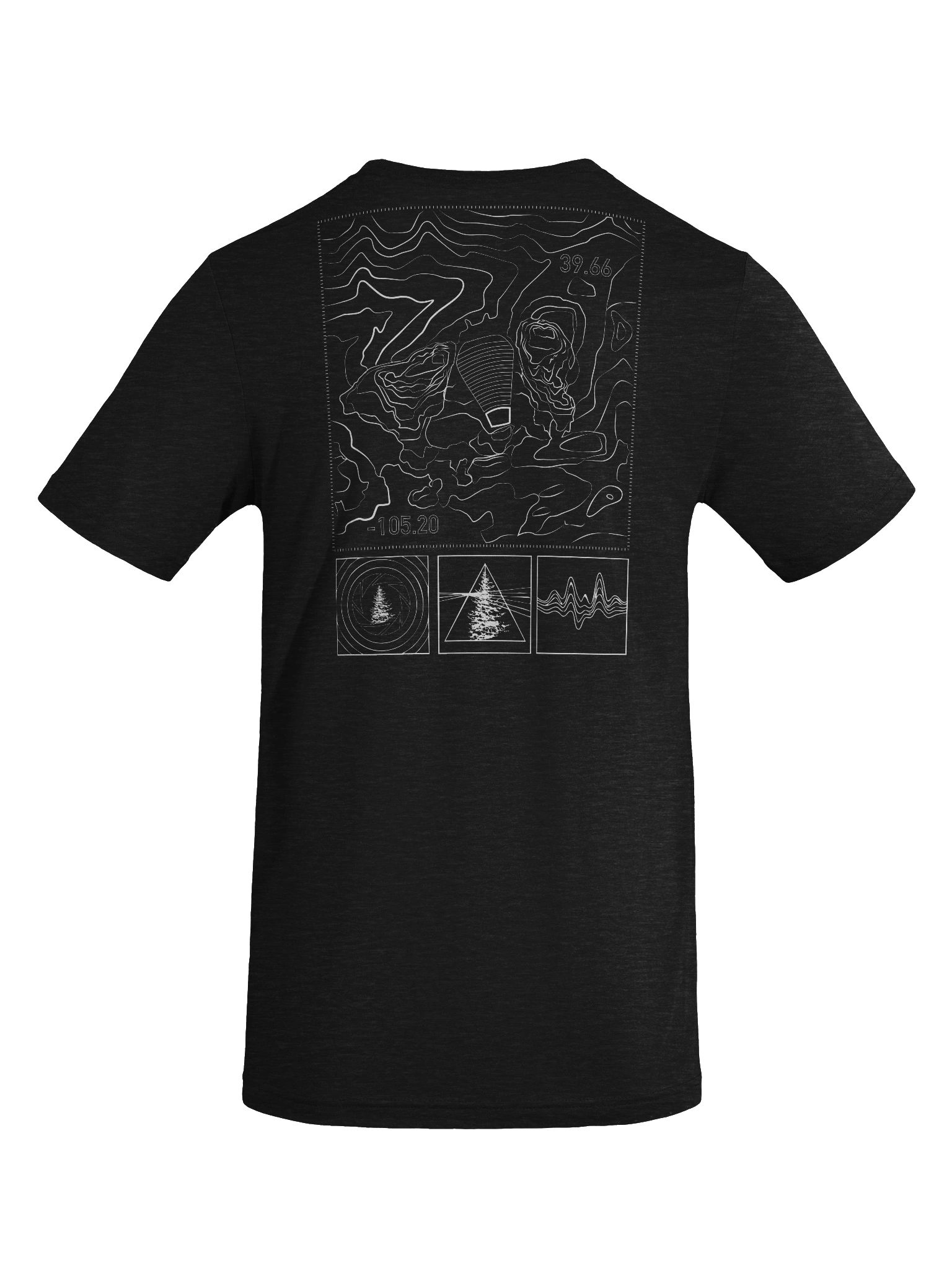 Red Rocks Topographic TShirt product image (10)