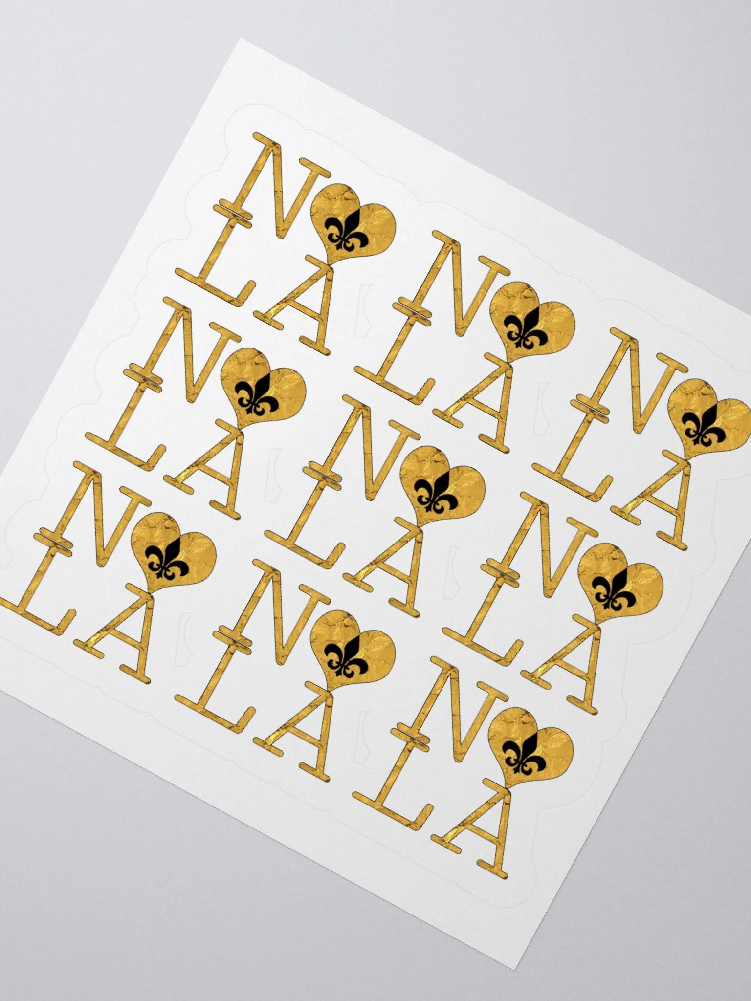 I LOVE NOLA **LEGACY STICKER** (GOLD WRAP FULL + OUTLINE) product image (2)