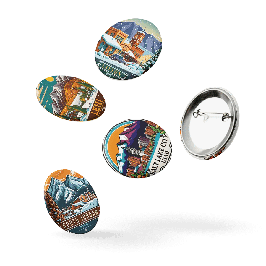 Utah Scenic Towns - Set Of 5 Pins product image (9)