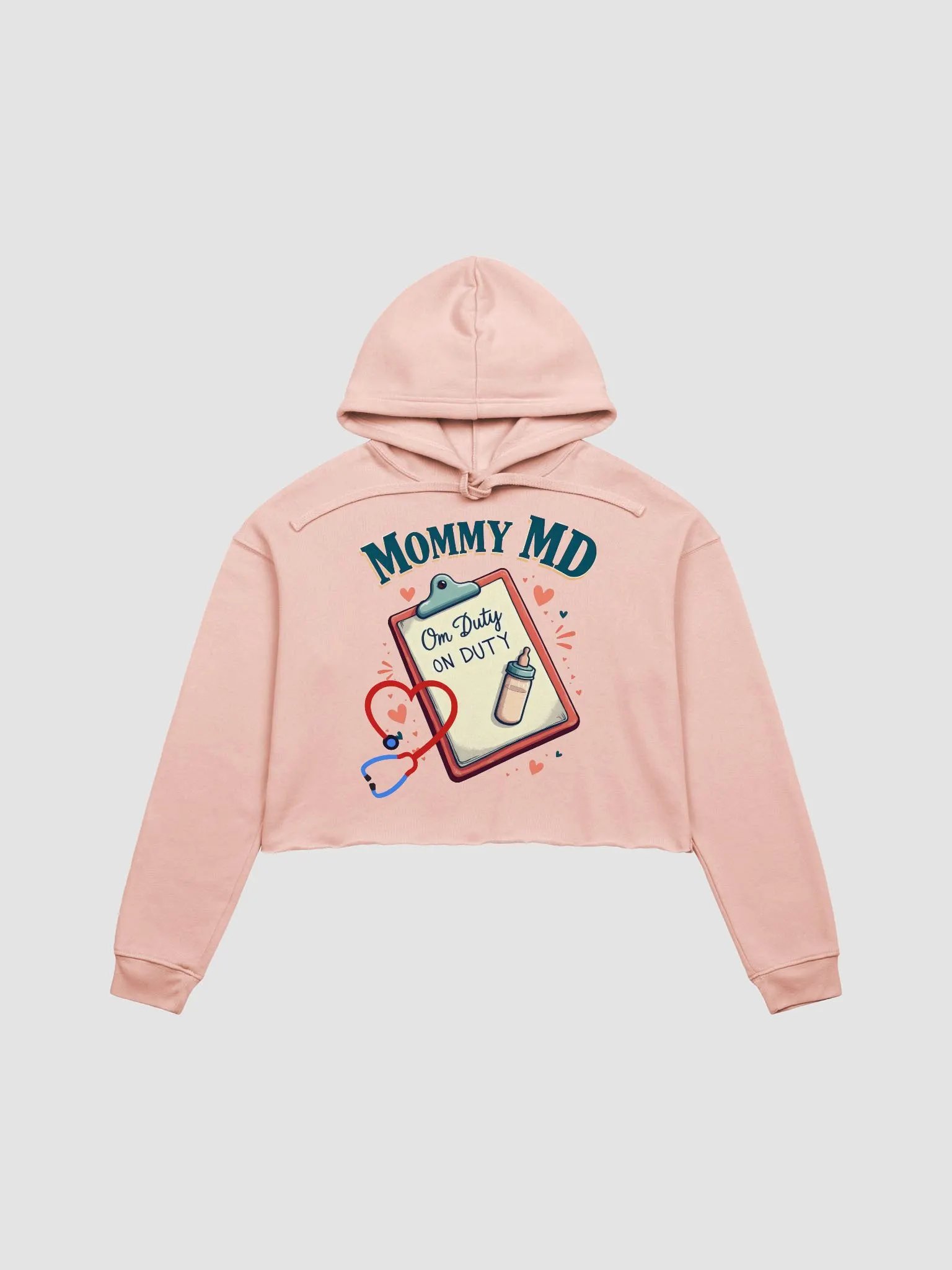 Mommy MD On Duty Crop Hoodie product image (1)