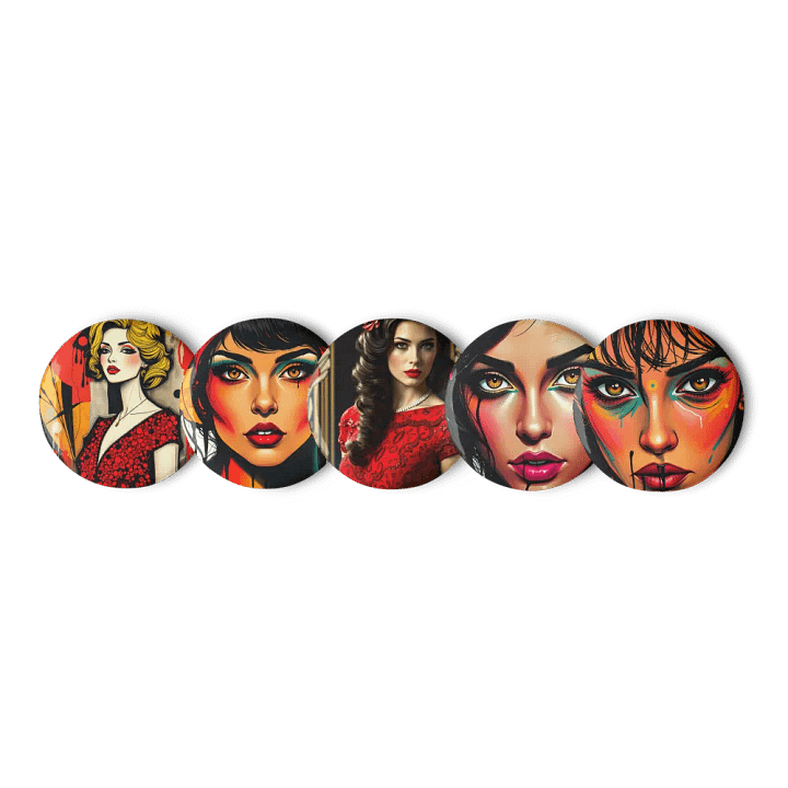 Pop Art Princess Pin Set product image (1)