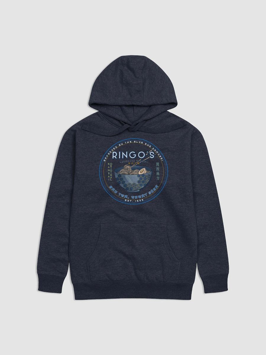 Ringo's Handmade Noodles Logo Hoodie | Blue Eye Samurai Inspired Sweatshirt product image (1)
