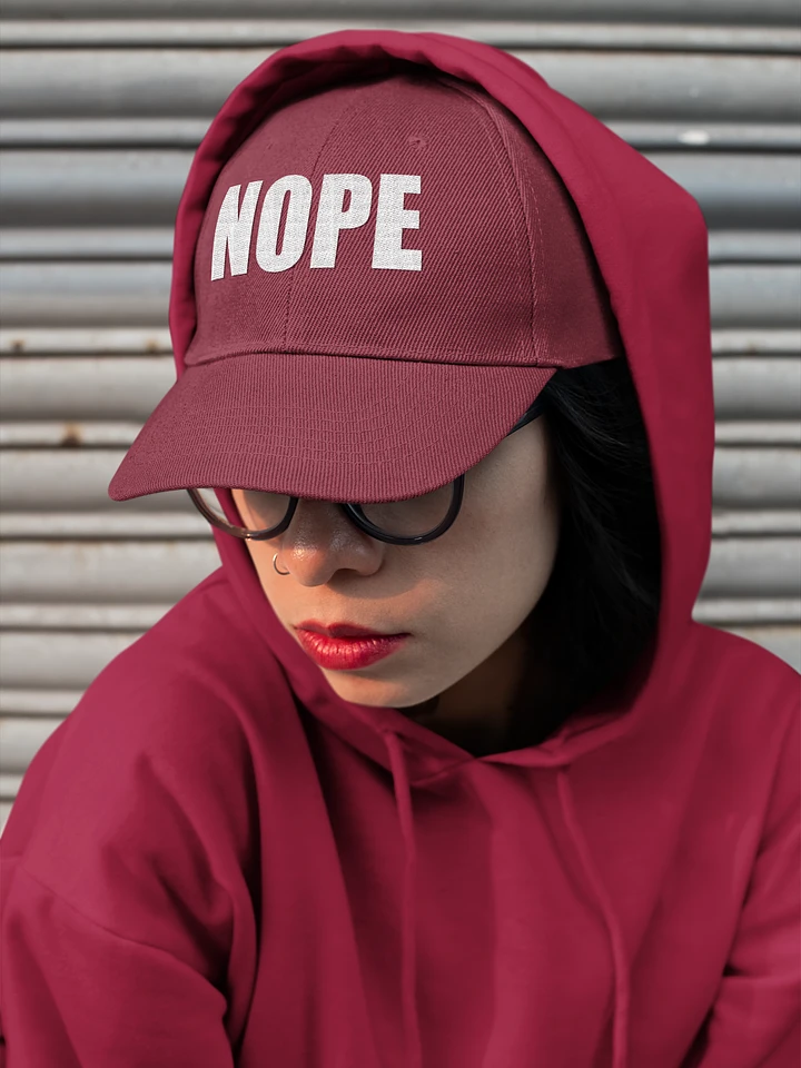 NOPE embroidered dad hat product image (1)