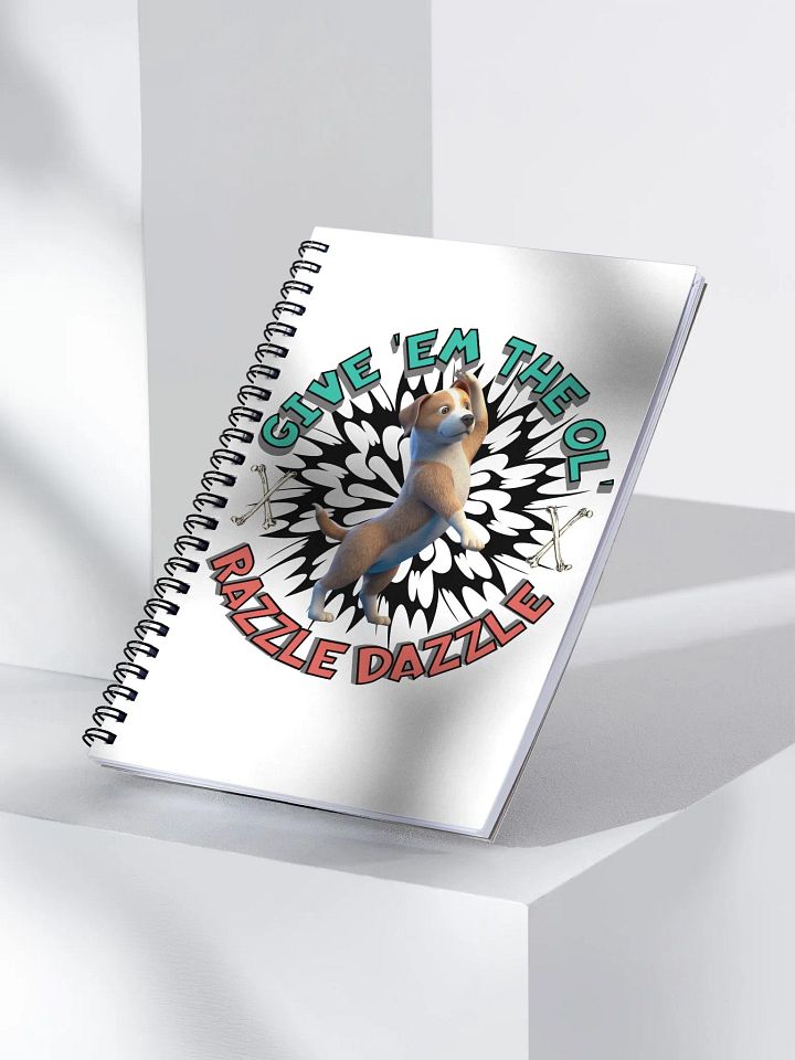 Razzle Dazzle Dog Dynamic Spiral Notebook product image (2)