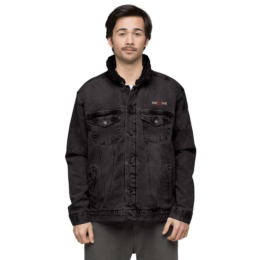 Threadfast Apparel Unisex Sherpa Denim Jacket v3 product image (5)