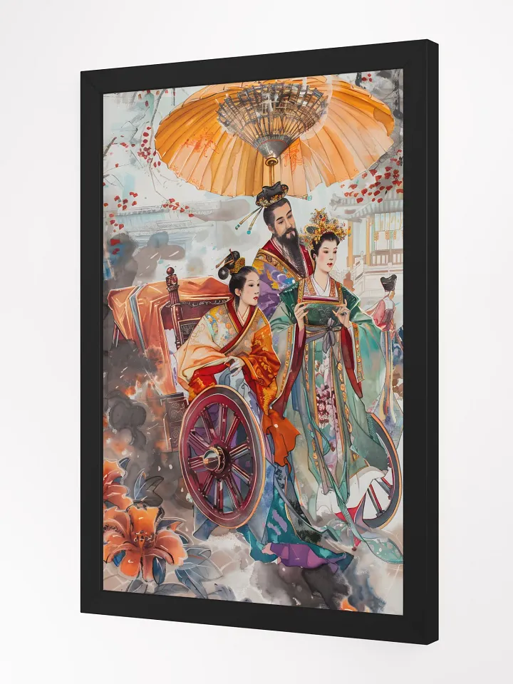 Historical regal scene with elegant figures in robes product image (2)