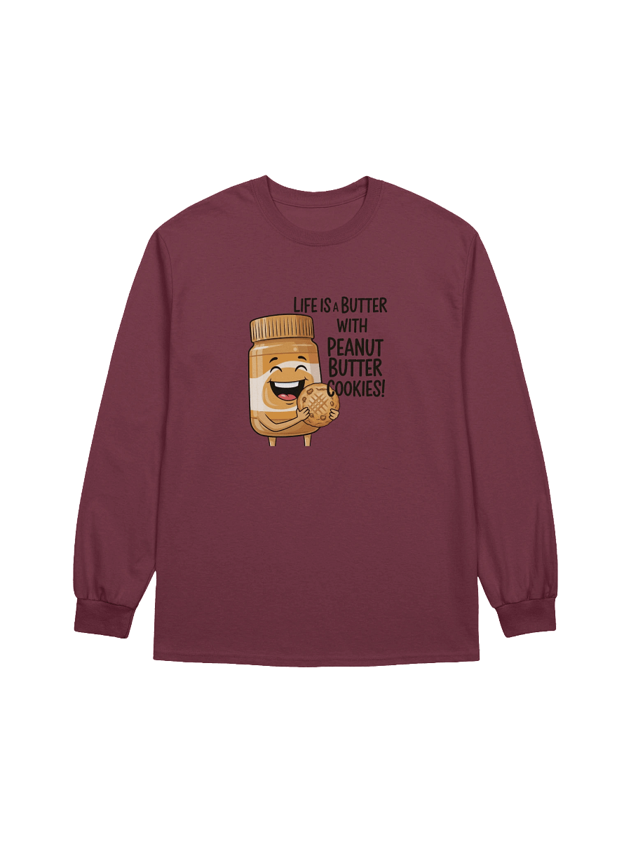Happy Peanut Butter Jar Long Sleeve Tee product image (4)