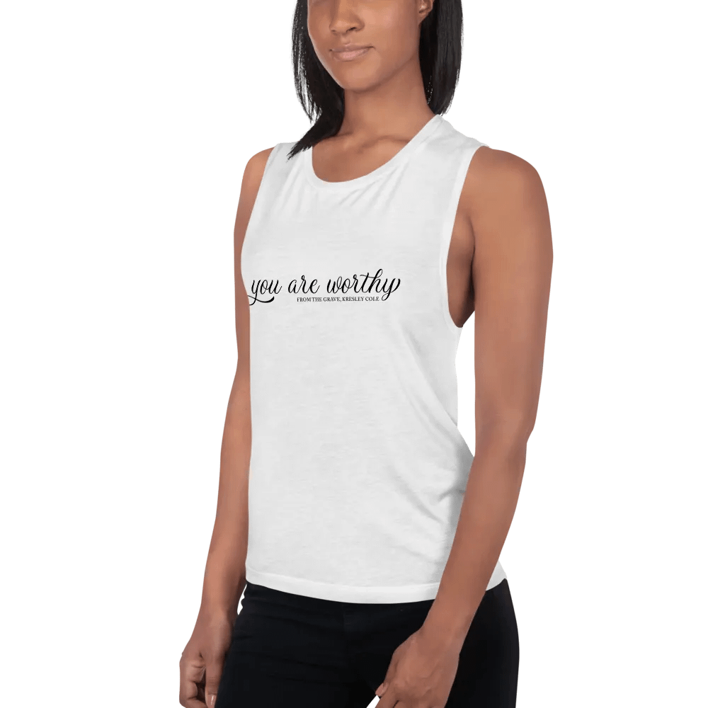 You Are Worthy Flowy Muscle Tank product image (18)