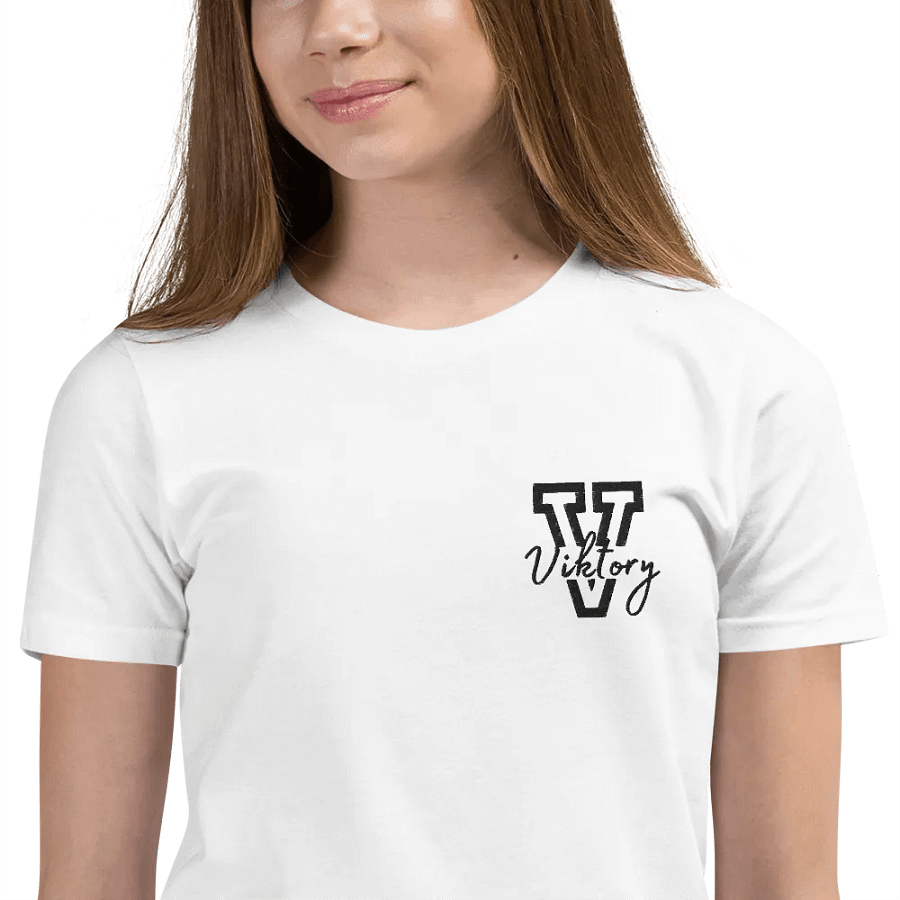 Kids Shirt White (black logo) product image (12)