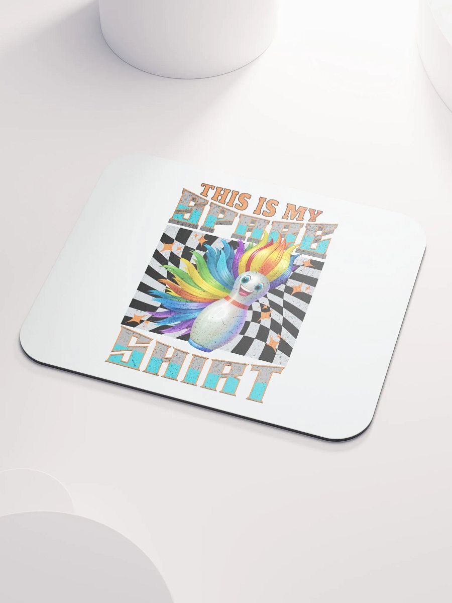 This Is My Spare Shirt Bowling Rainbow Pin Mouse Pad product image (3)
