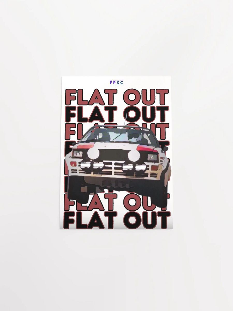 "Flat Out" Rally Poster product image (3)