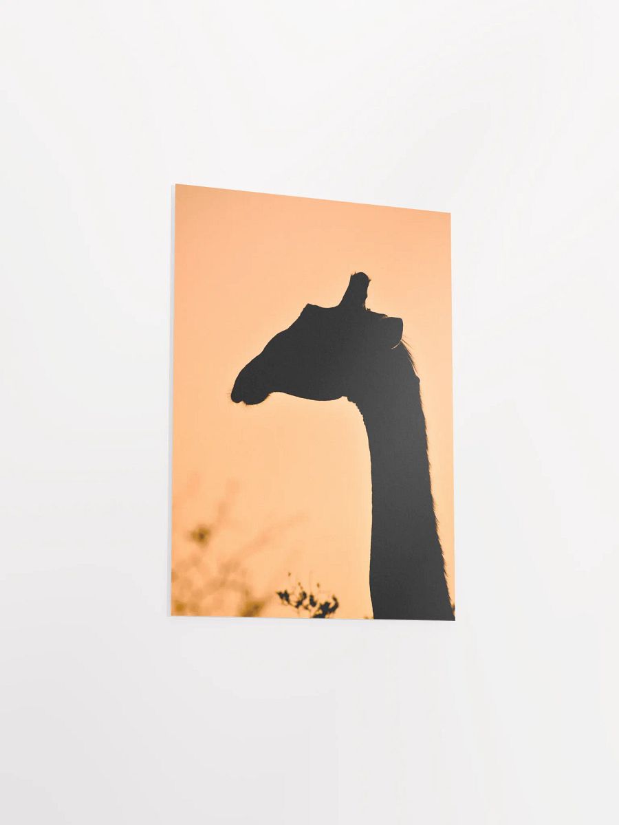 Giraffe Sunset Silhouette Poster product image (16)