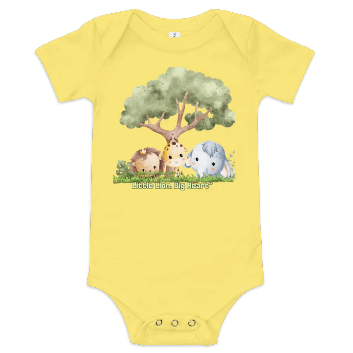 Little Lion, Big Heart Baby Onesie product image (1)