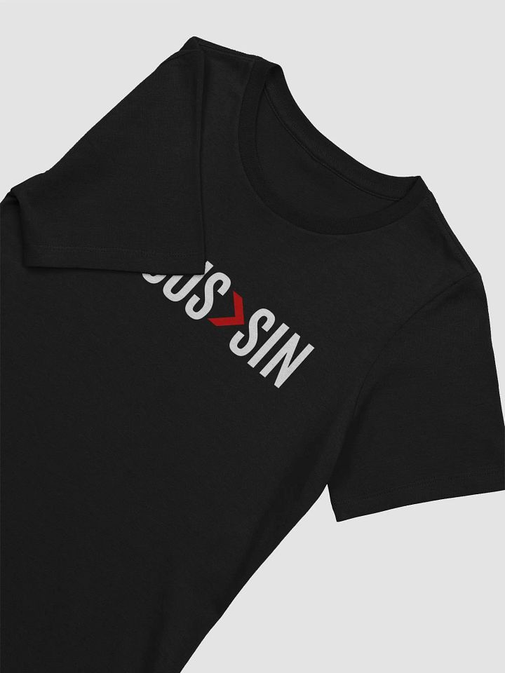 Jesus > Sin Women's Tee (Black) product image (2)