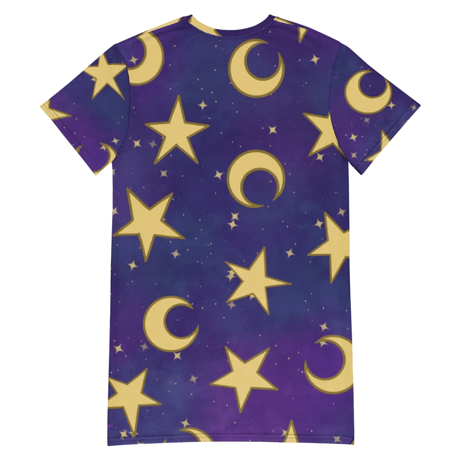 Cozy Moon and Stars Nighty Gown T-Shirt Dress product image (6)