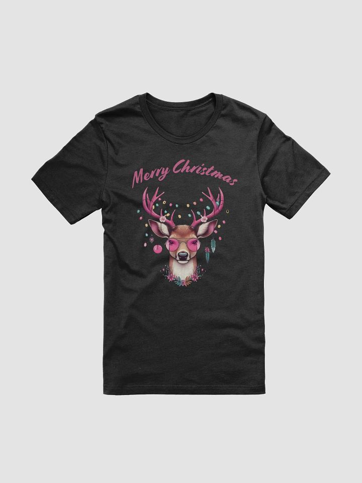 Festive Deer Merry Christmas T-Shirt product image (1)