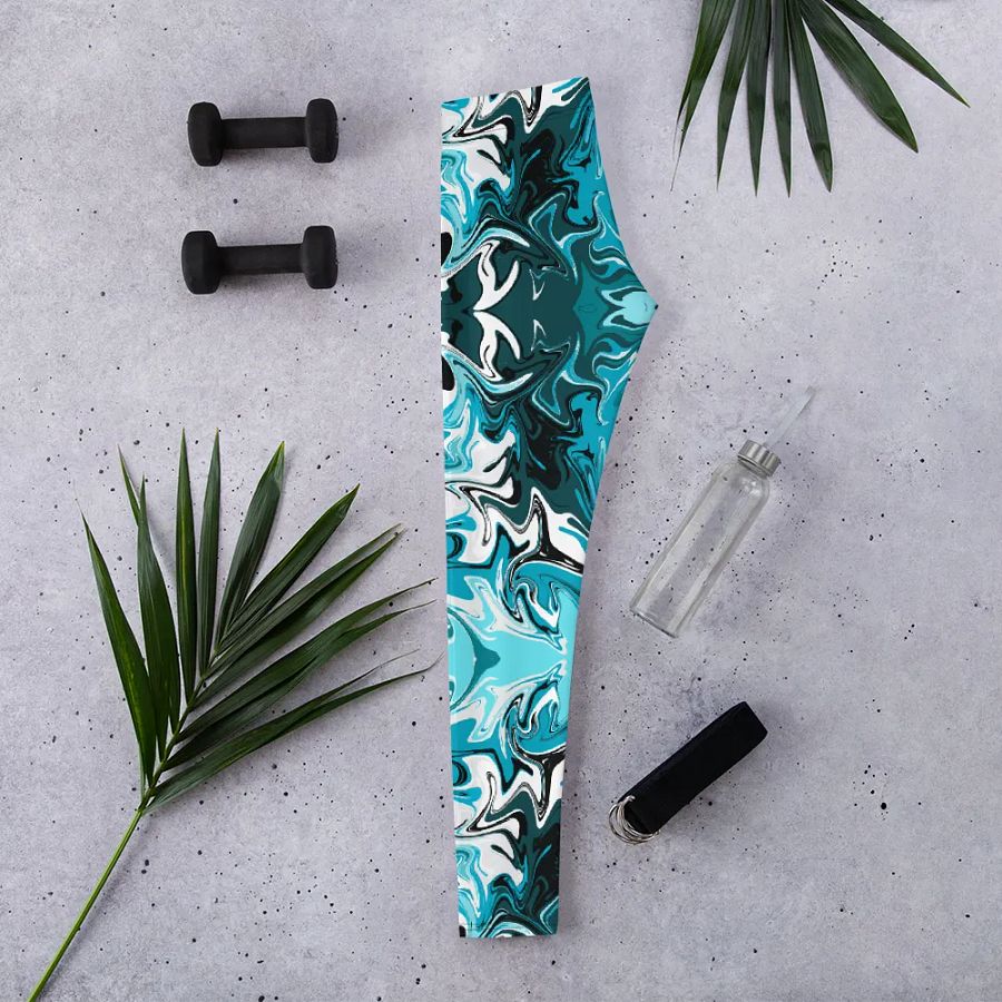Blue Swirl Leggings product image (3)