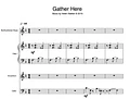 Gather Here (Northumbrian Pipes, Scottish Lever Harp, Accordion & Cello - Score & Parts) product image (1)