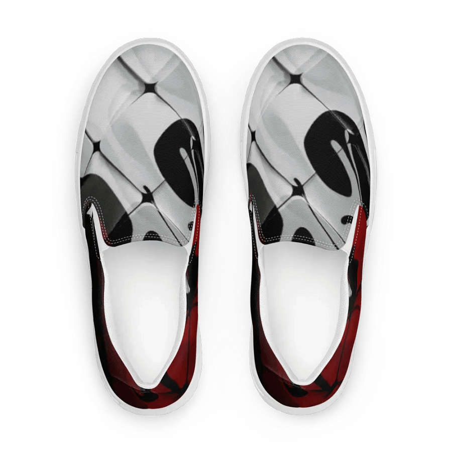 Swirling Monochrome Slip-Ons product image (2)