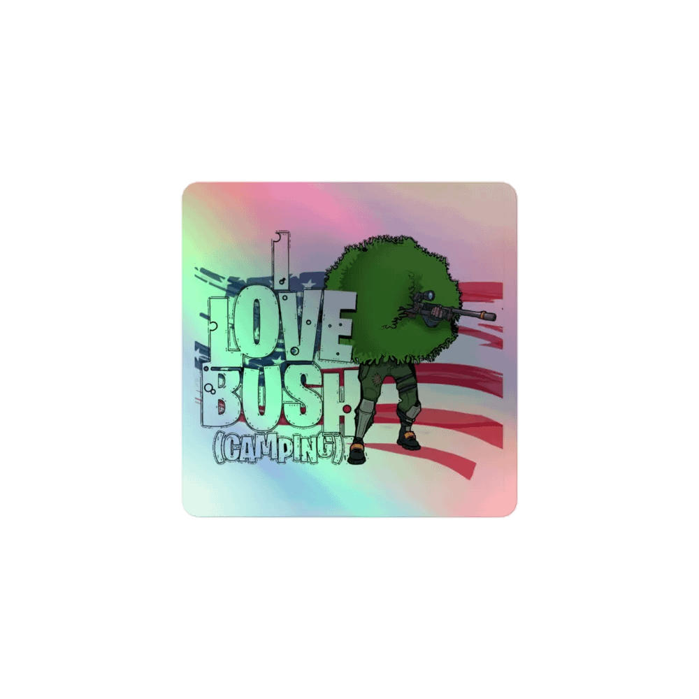 Bush Camo Holographic Sticker Sheet product image (1)