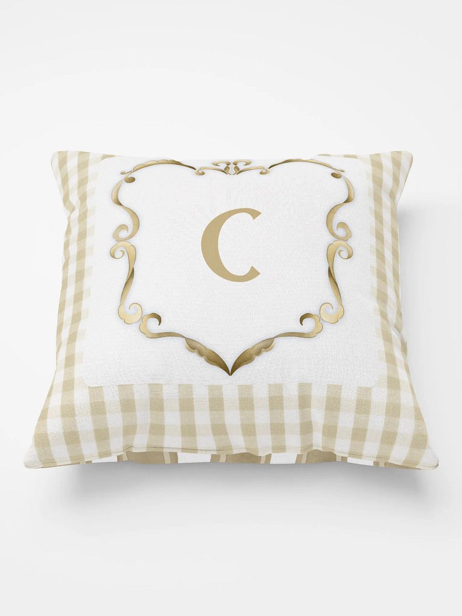 Beige Preppy Charm Pillow C product image (1)