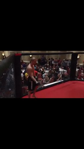 Dan Moret vs. Damion HIll

This was Dan’s third professional fight. 
Driller Promotions / SEG - Throwdown at the Crowne 1, St...