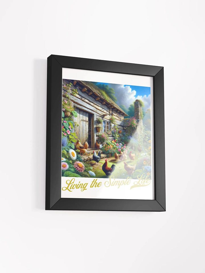 Living the Simple Life Framed Poster | Serene Living | Tranquil Life | Simple Joys Wall Art | Peace and Simplicity Decor | Serenity in Simplicity | Calming Wall Decor | Live Simply, Live Fully product image (2)