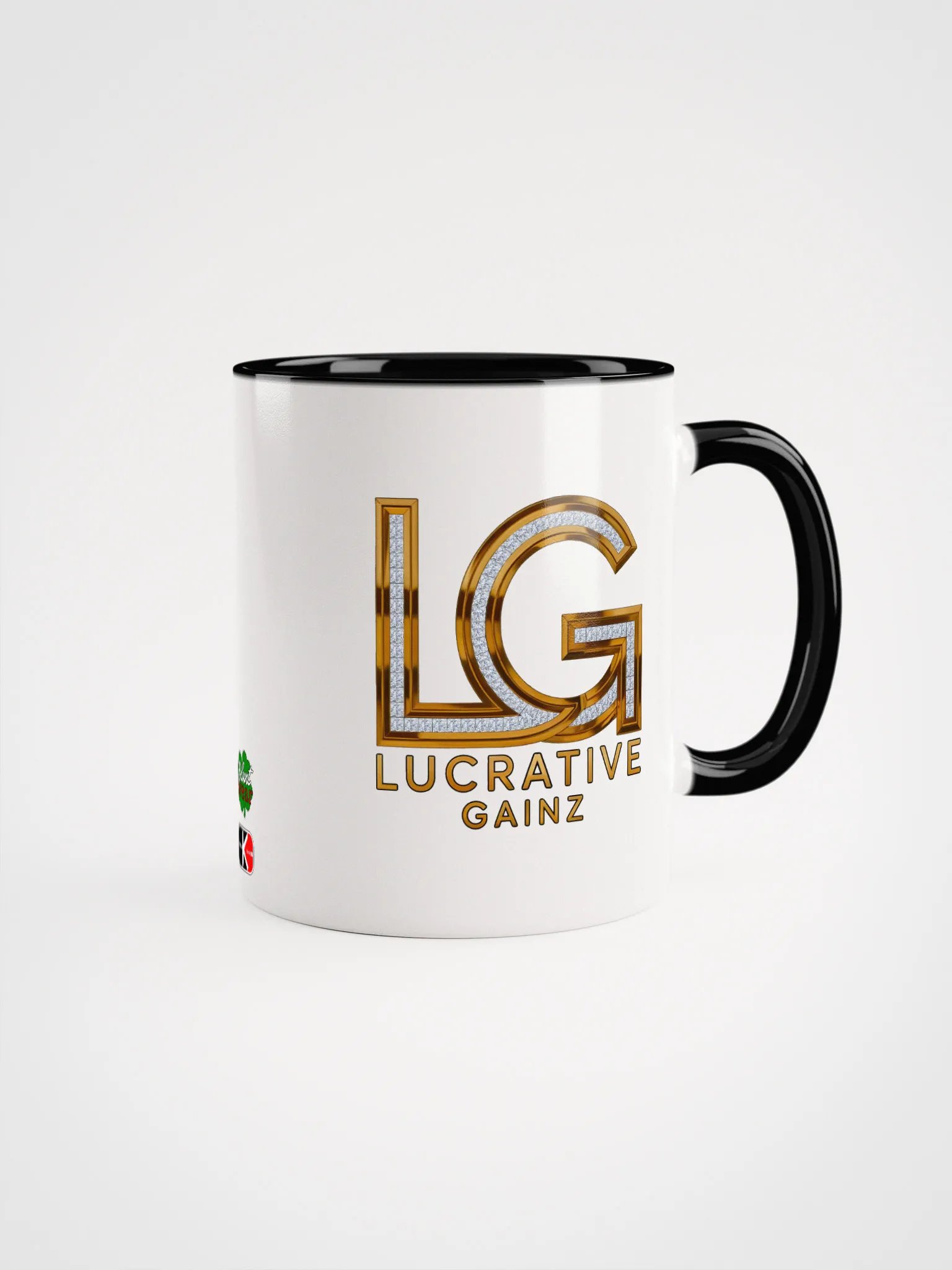 Lucrative Gainz White/Black Mug product image (1)