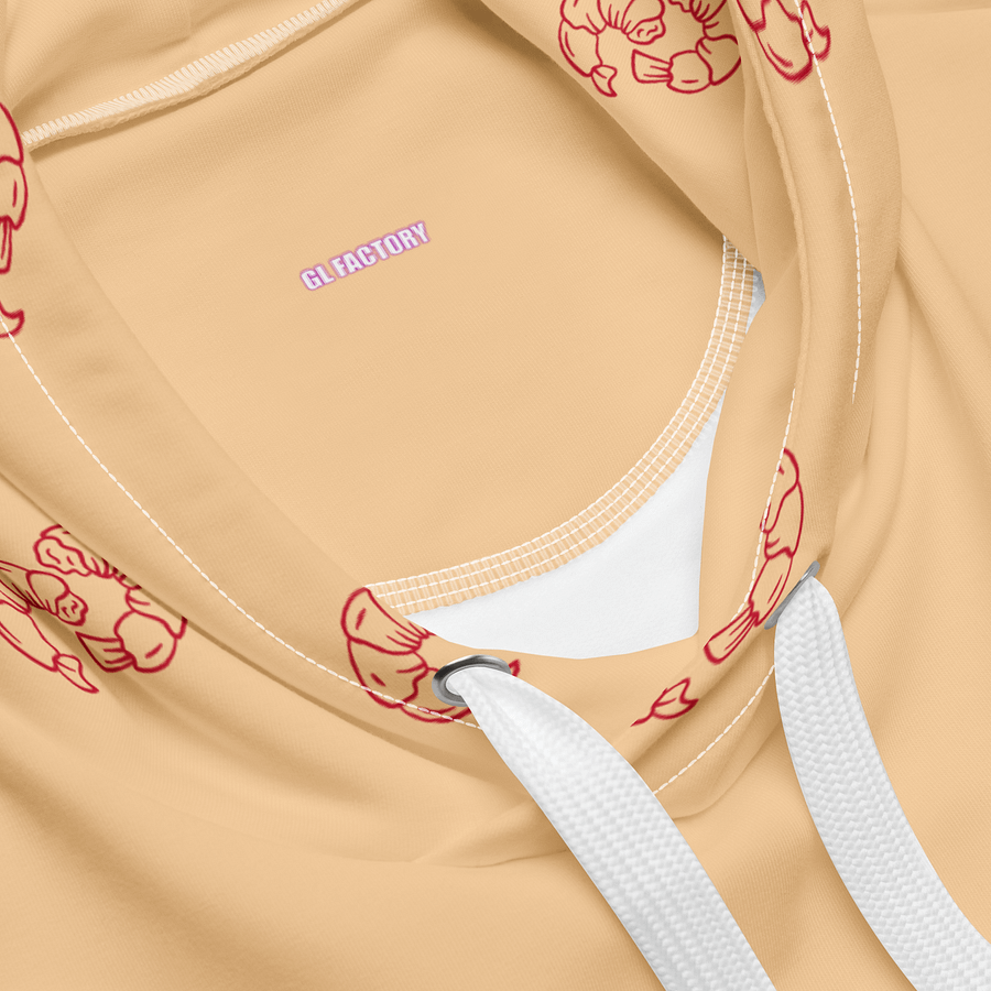 LingOrm Shrimp Cracker Unisex Hoodie (Frangipani) product image (4)