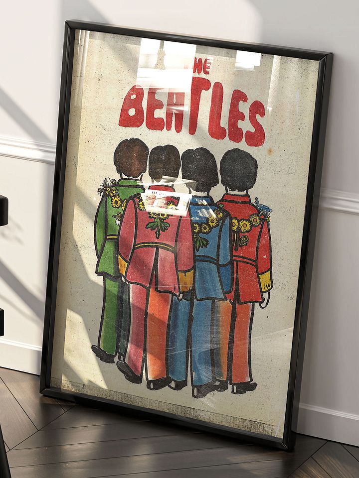 The Beatles Poster | Vintage Sgt. Pepper's Inspired Art | Retro Music Wall Decor | Iconic Band Memorabilia | Perfect Gift for Beatles Fans product image (1)