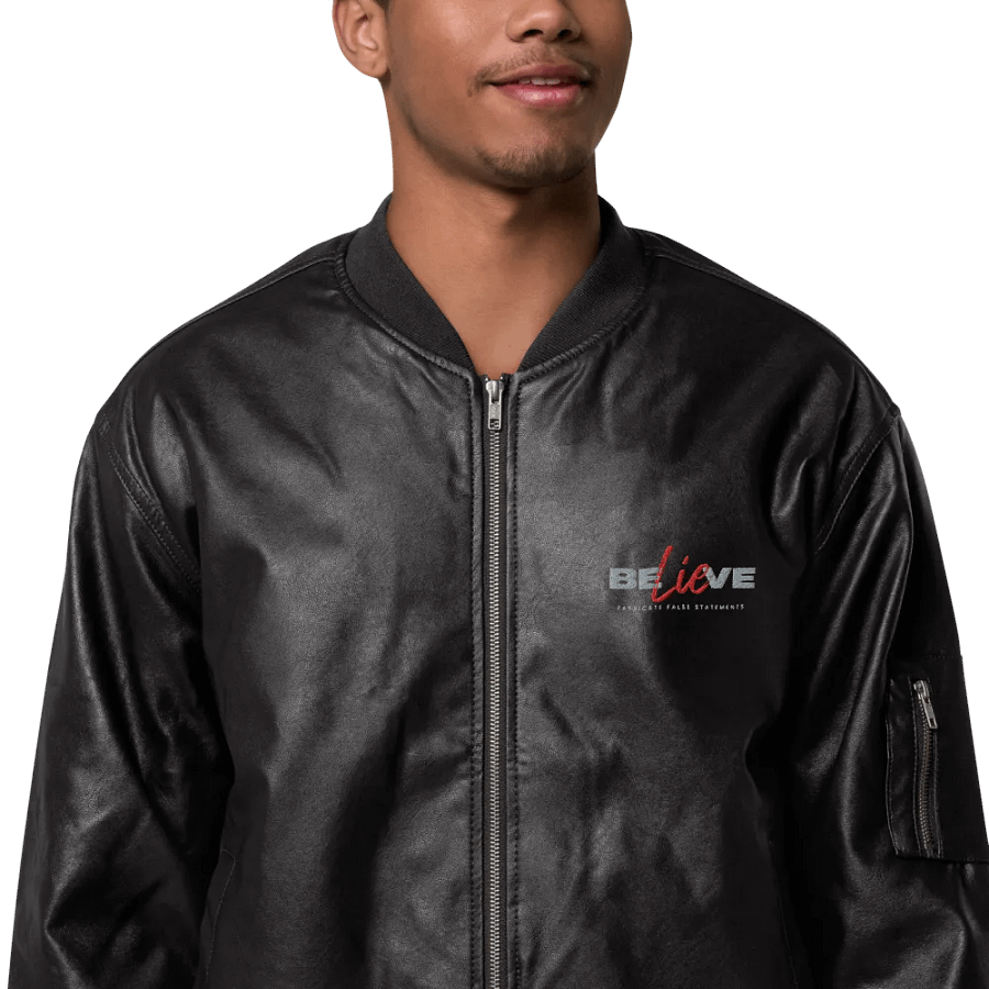 Threadfast Apparel Faux Leather Bomber Jacket (v3) product image (8)