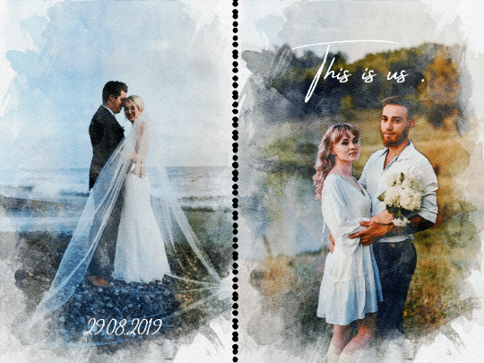 Watercolor painting from photo, watercolor painting custom, painting from photo, watercolor painting, Valentine Gift, canvas wall art product image (9)
