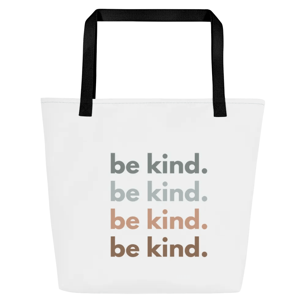"Be Kind" Tote Bag with pocket product image (1)