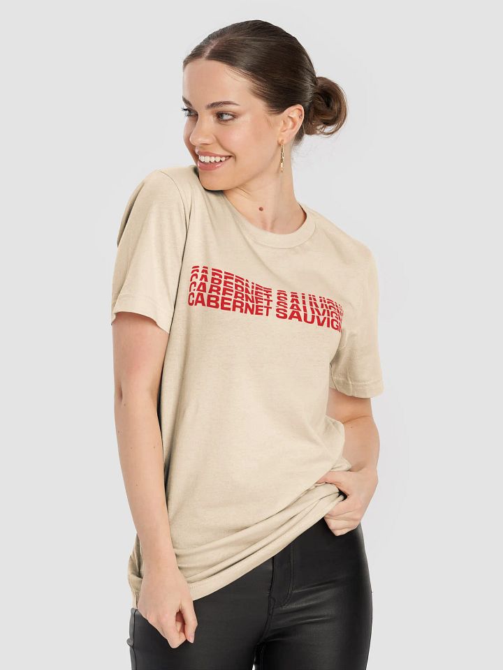 Cabernet Sauvignon Faded Text T-Shirt – Bold Wine Aesthetic product image (22)