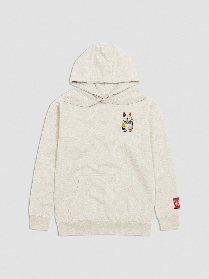 Maneki-neko (Lucky Cat) Embroidered Hoodie product image (5)