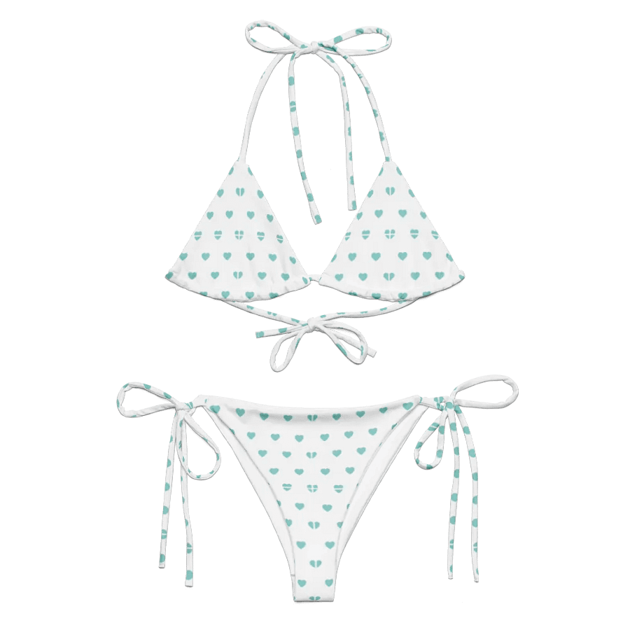 Pastel Heart Seamless Pattern String Bikini - v10 product image (7)