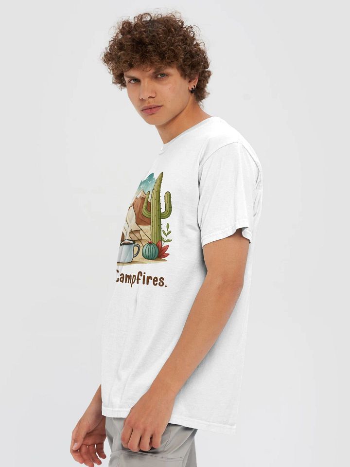 Coffee and Campfires Under Starry Skies Unisex Heavyweight T-Shirt product image (1)