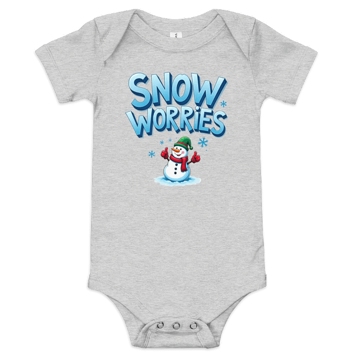 Cheerful Snowman Baby Onesie product image (4)