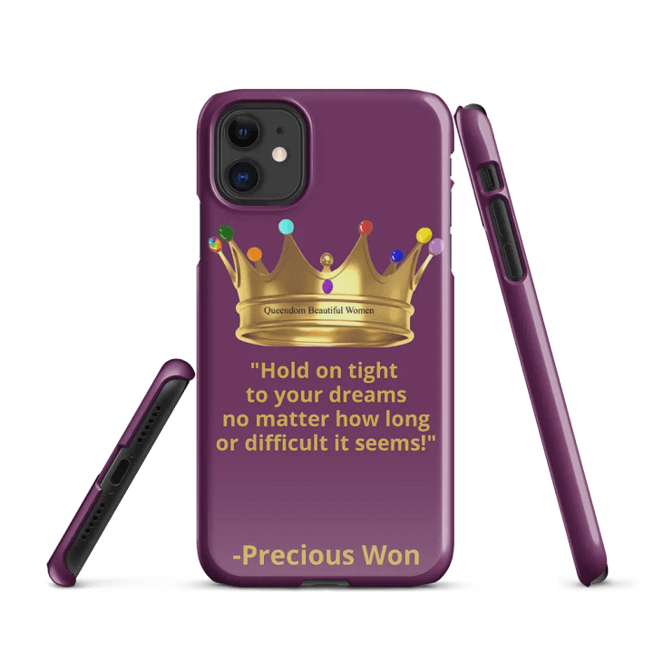 Queendom Beautiful Women iPhone® Snap Case (Purple/Amethyst) product image (1)