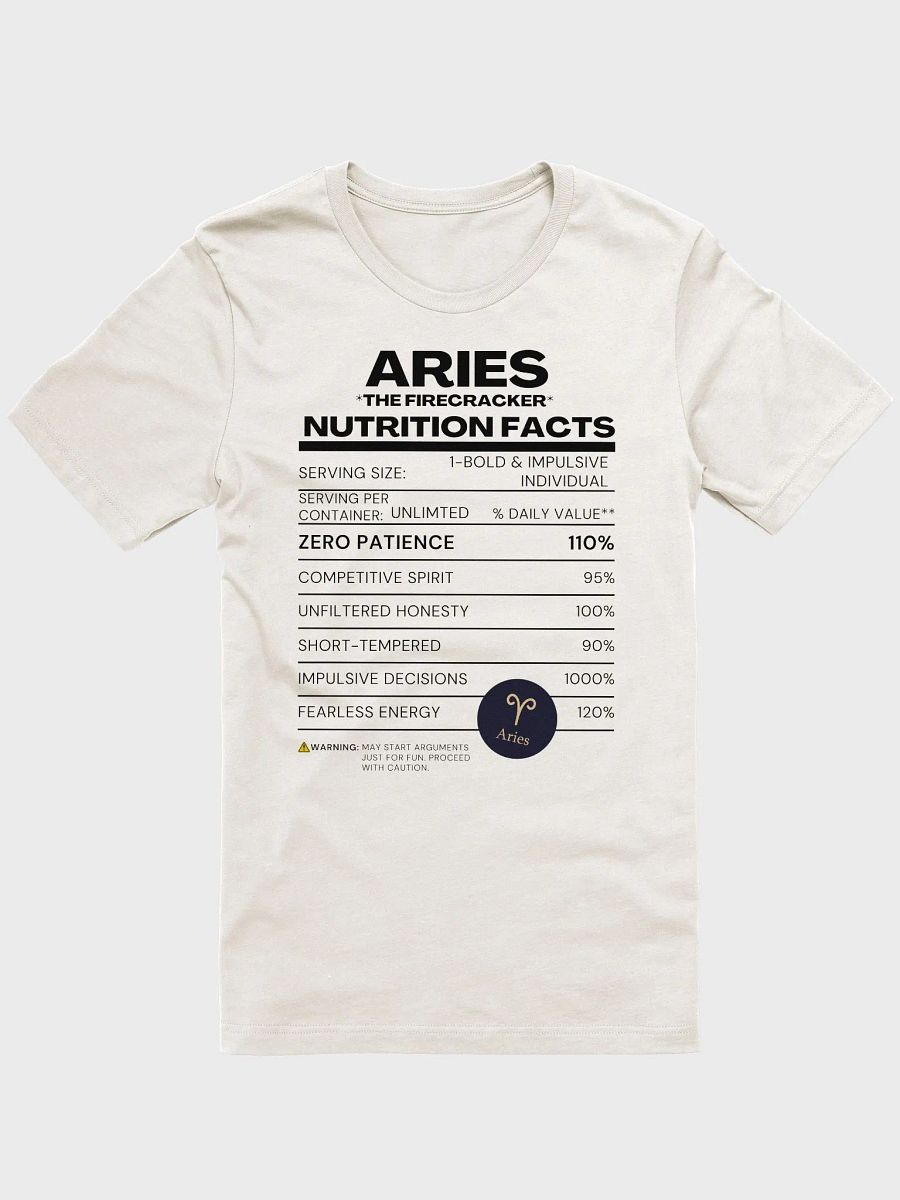 Golden Aries Zodiac T-Shirt product image (2)