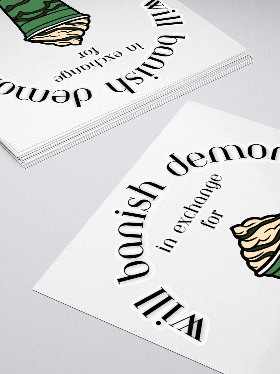 Double-shot peppermint frappe sticker product image (11)