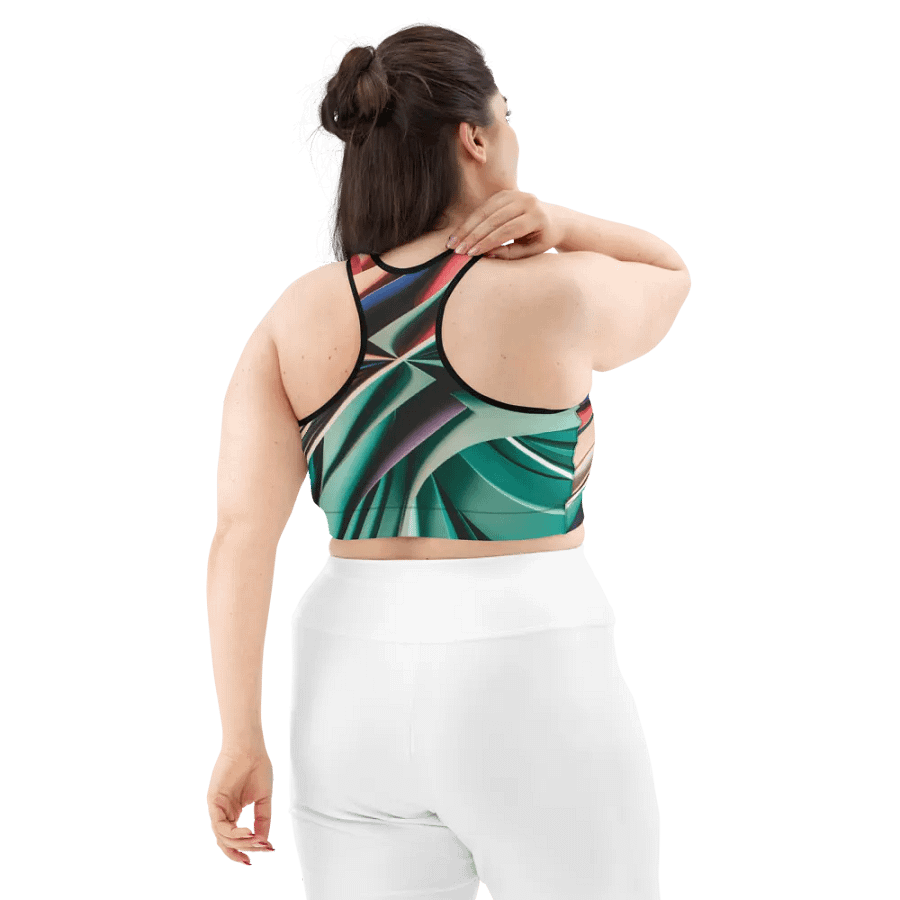 TDS Music Sports Bra with Abstract Geometric Design product image (12)