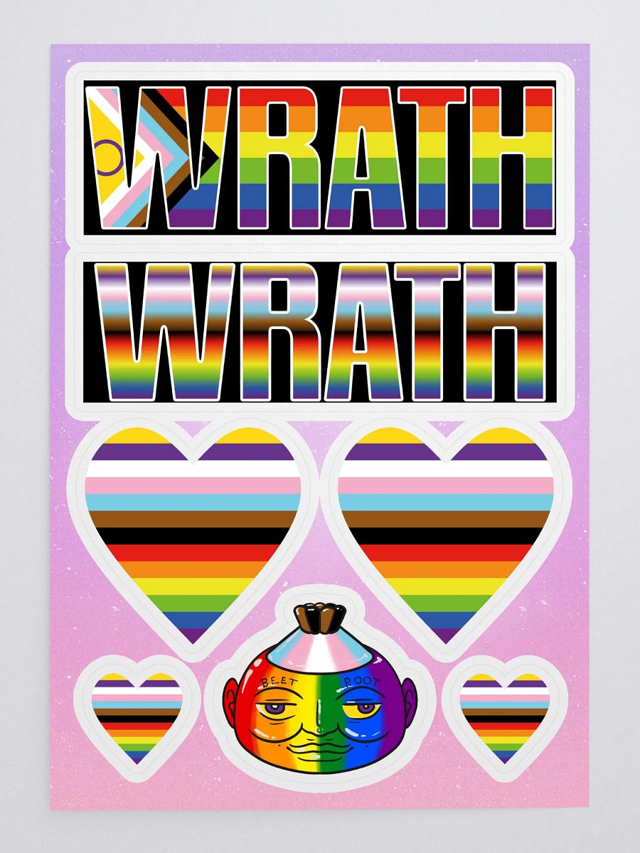 WRATH 2023 sticker sheet product image (3)