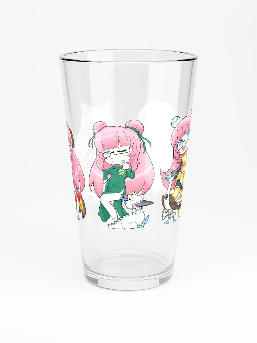 Squeaky's Brainrot Cosplay 16oz Pint Glass product image (3)