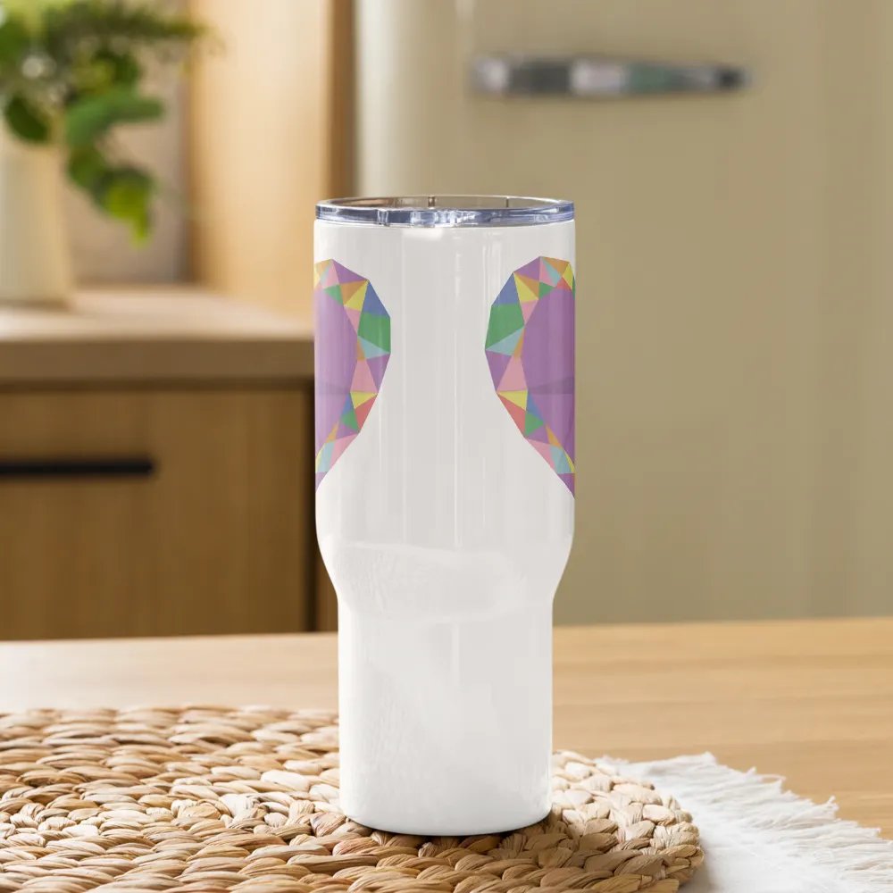 Crystal Pride Heart Insulated Cup with Handle product image (9)