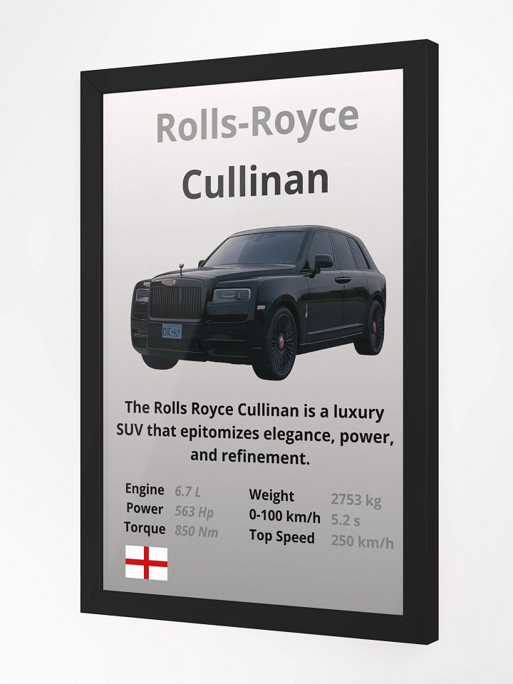 Rolls-Royce Cullinan Wall Poster product image (2)