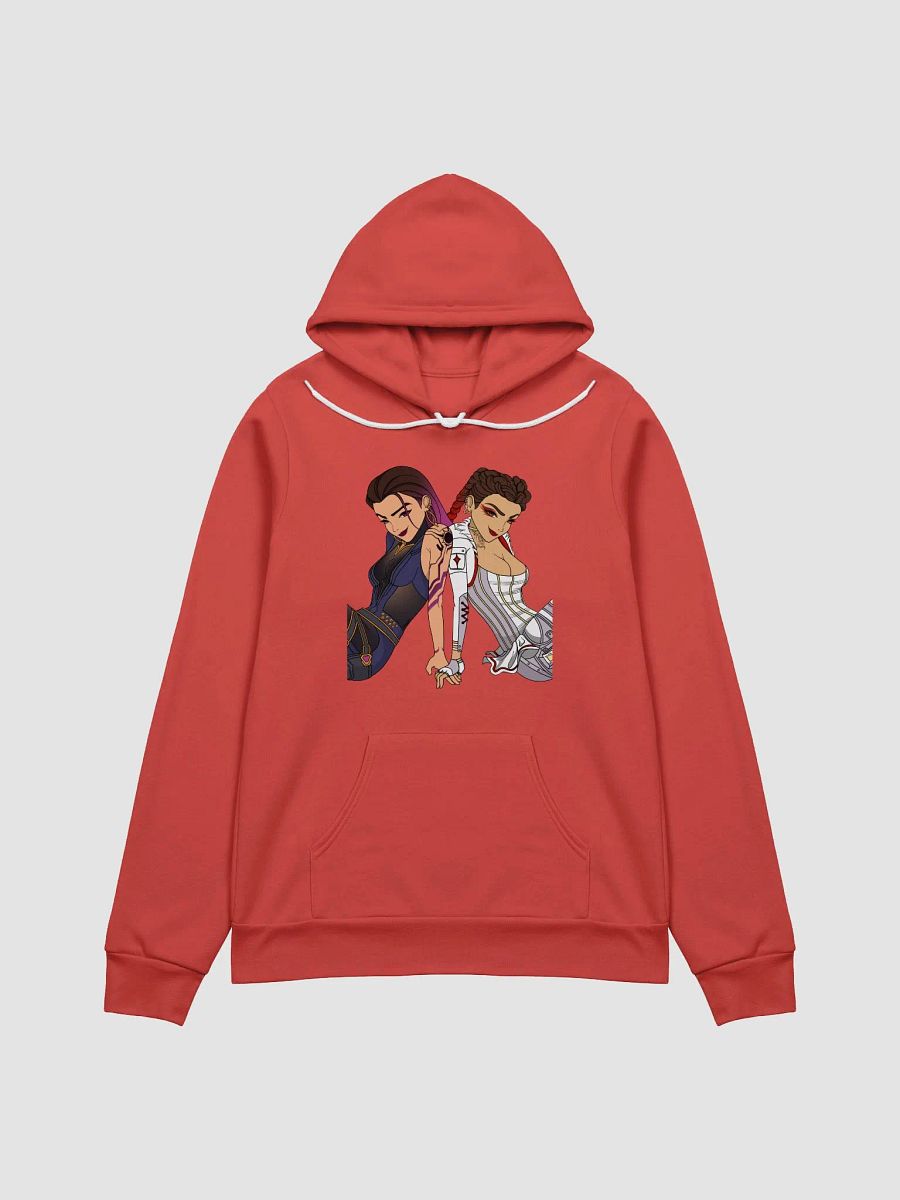 Zoomed in Loba Reyna inspired Soft touch Hoodie DesignsByStitchesGB product image (3)