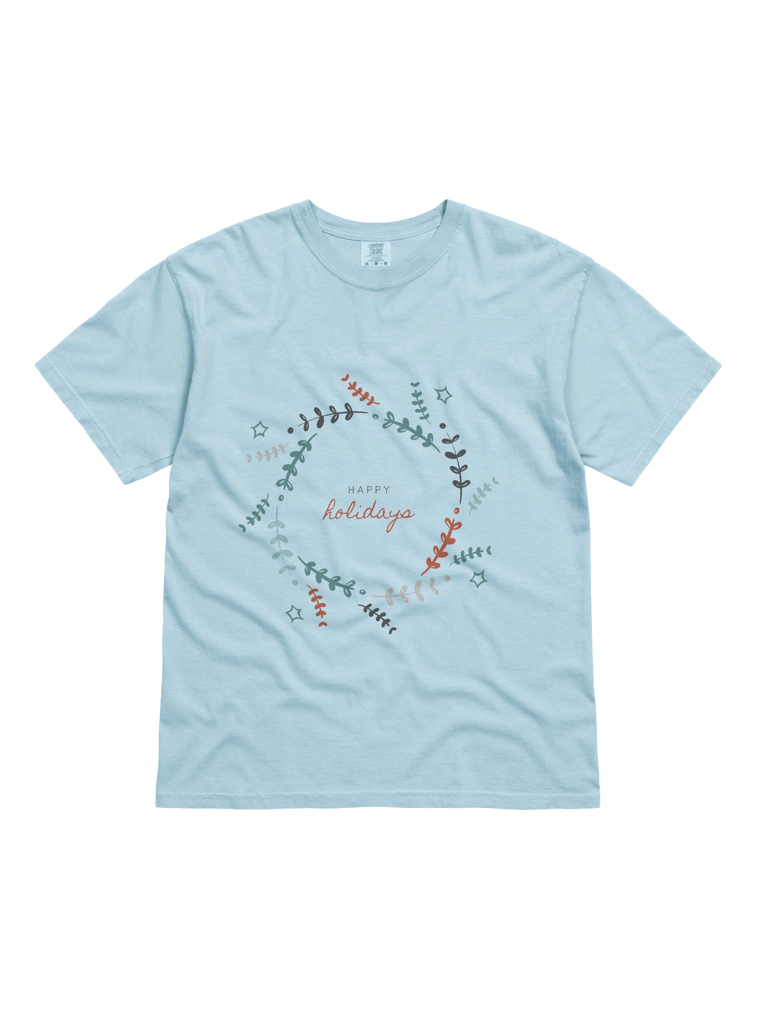Happy Holiday Wreath T-Shirt product image (41)