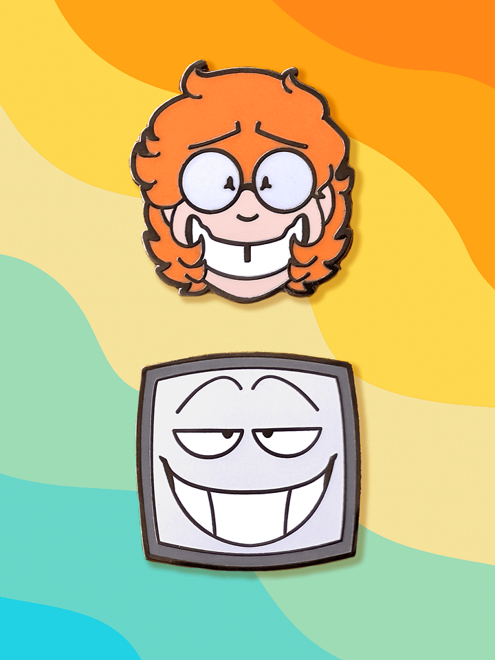 Sylvester and Phillip enamel pins! product image (1)